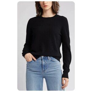 NWT BP. Nordstrom Black Lightweight Sweater sz xxs